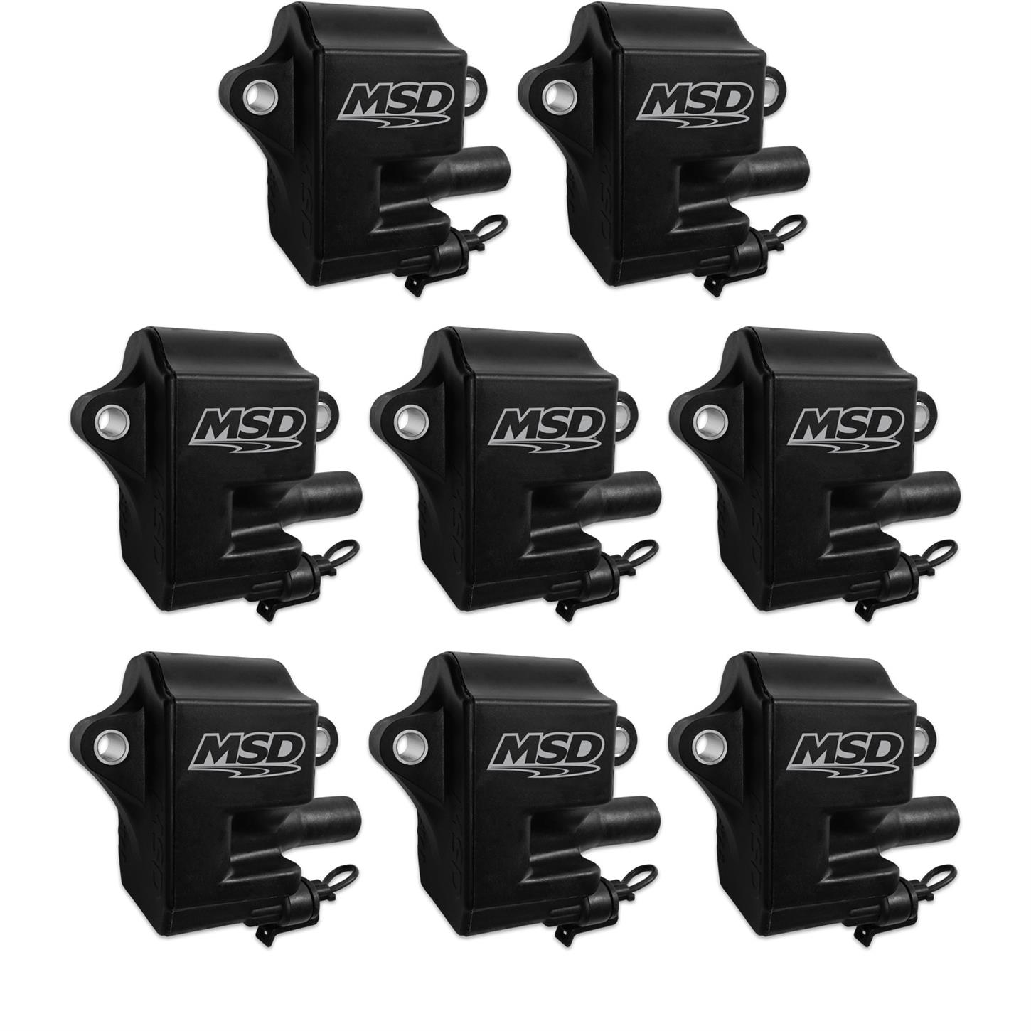 MSD 828583 Ignition Coil, Pro Power Series, GM LS1/LS6, 8-Pack