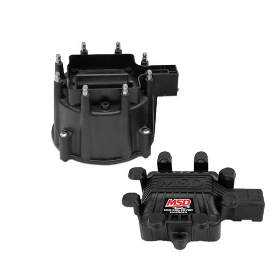 MSD 84113 Extreme Output GM HEI Distributor Cap, Coil CoverBlack