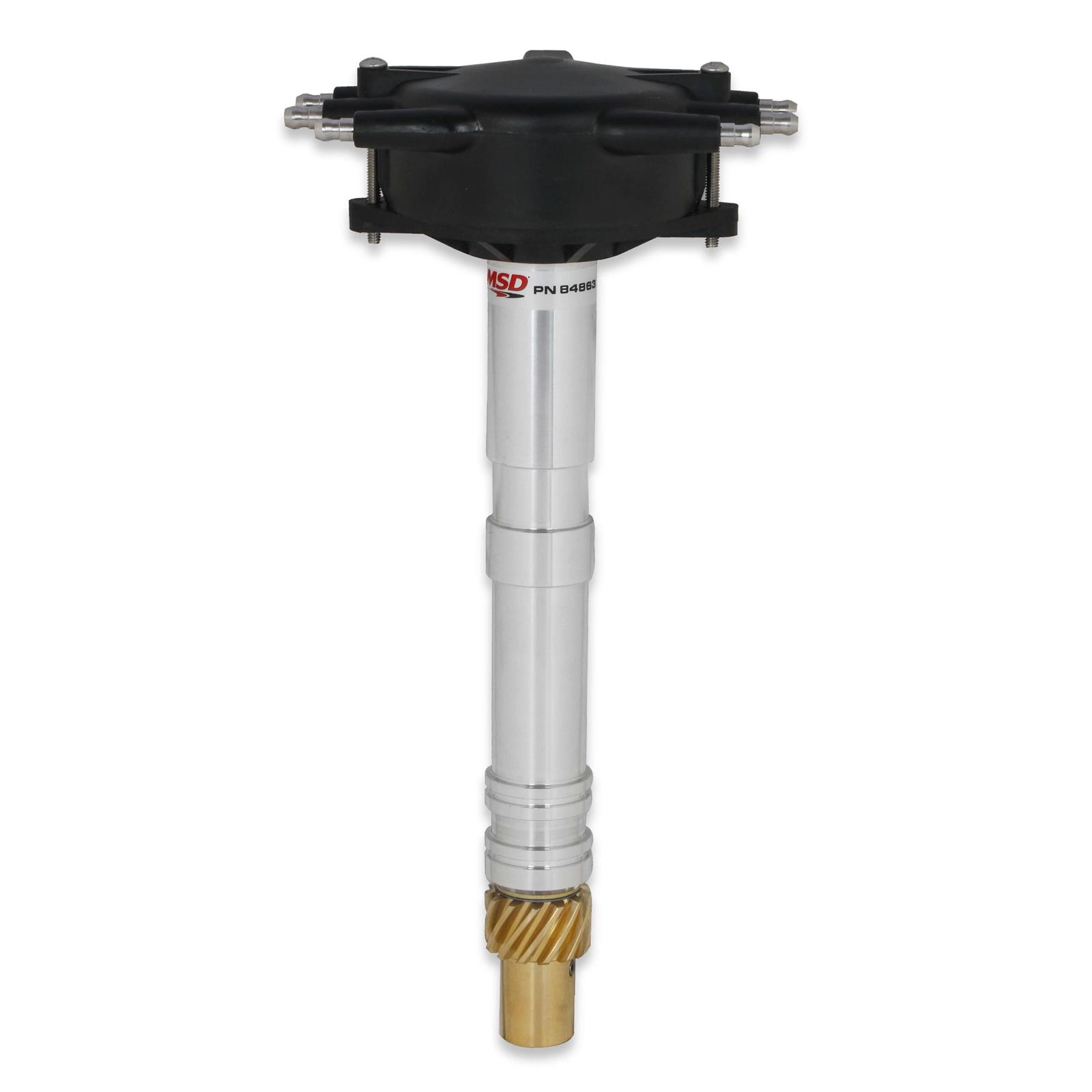 MSD Ignition MSD84863 Pro-Billet Crank Trigger Pickup HEI Style Terminal Crab Cap Distributor for GM W-Series - Black