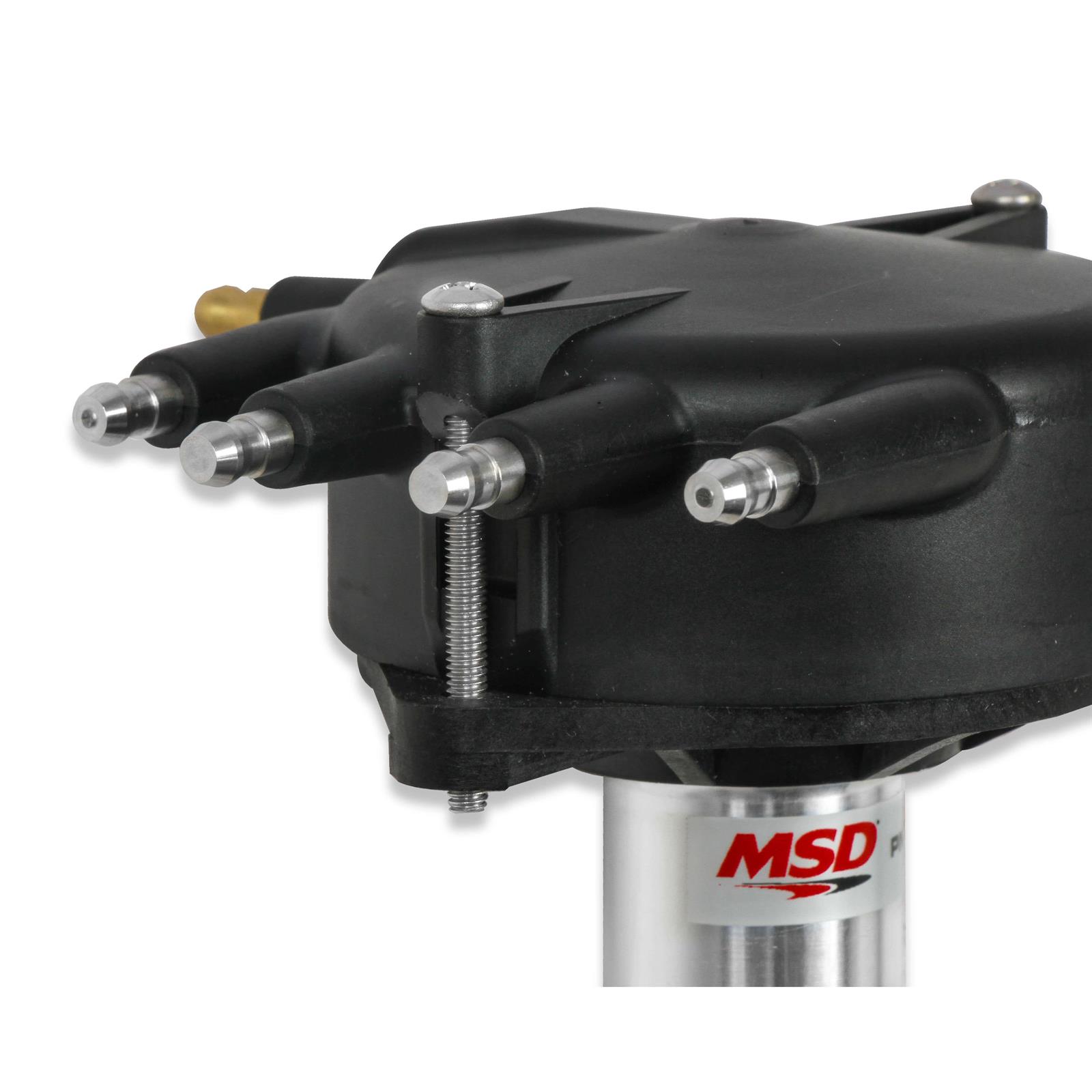 MSD 84893 Chevy Crank Trigger Distributor with Black Crab Cap