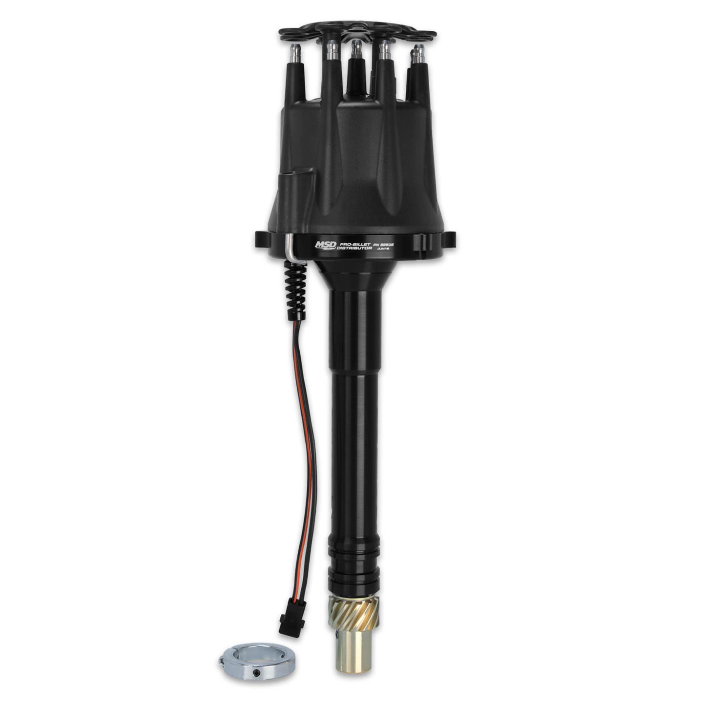 MSD 85505 Chevy V8 Black Pro-Billet Locked-Out Distributor
