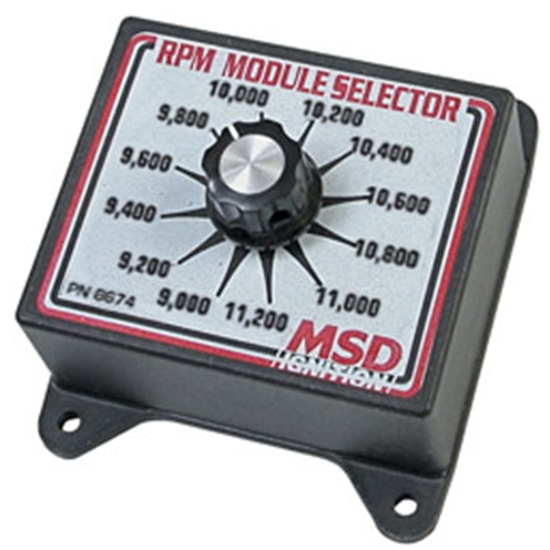 MSD 8674 RPM Module Rev Limiter Selector Switch, 900011,200 RPM