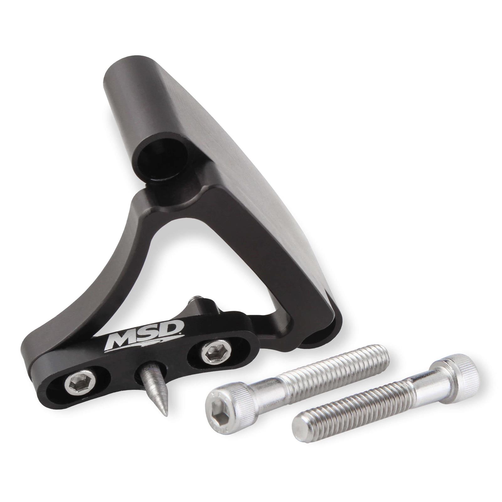 MSD 89884 Adjustable Billet Timing Pointer, SBC, 8 Inch Balancer