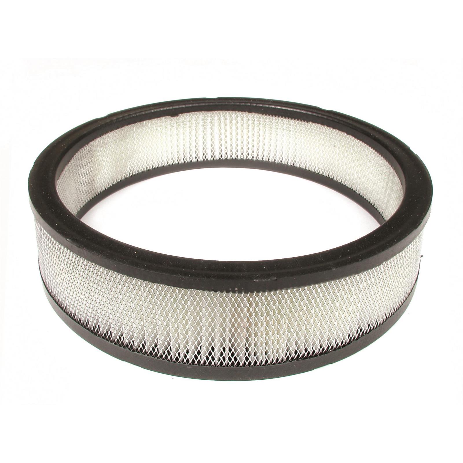 Mr Gasket 1487A Air Filter, Replacement, 9 x 2 inch, White