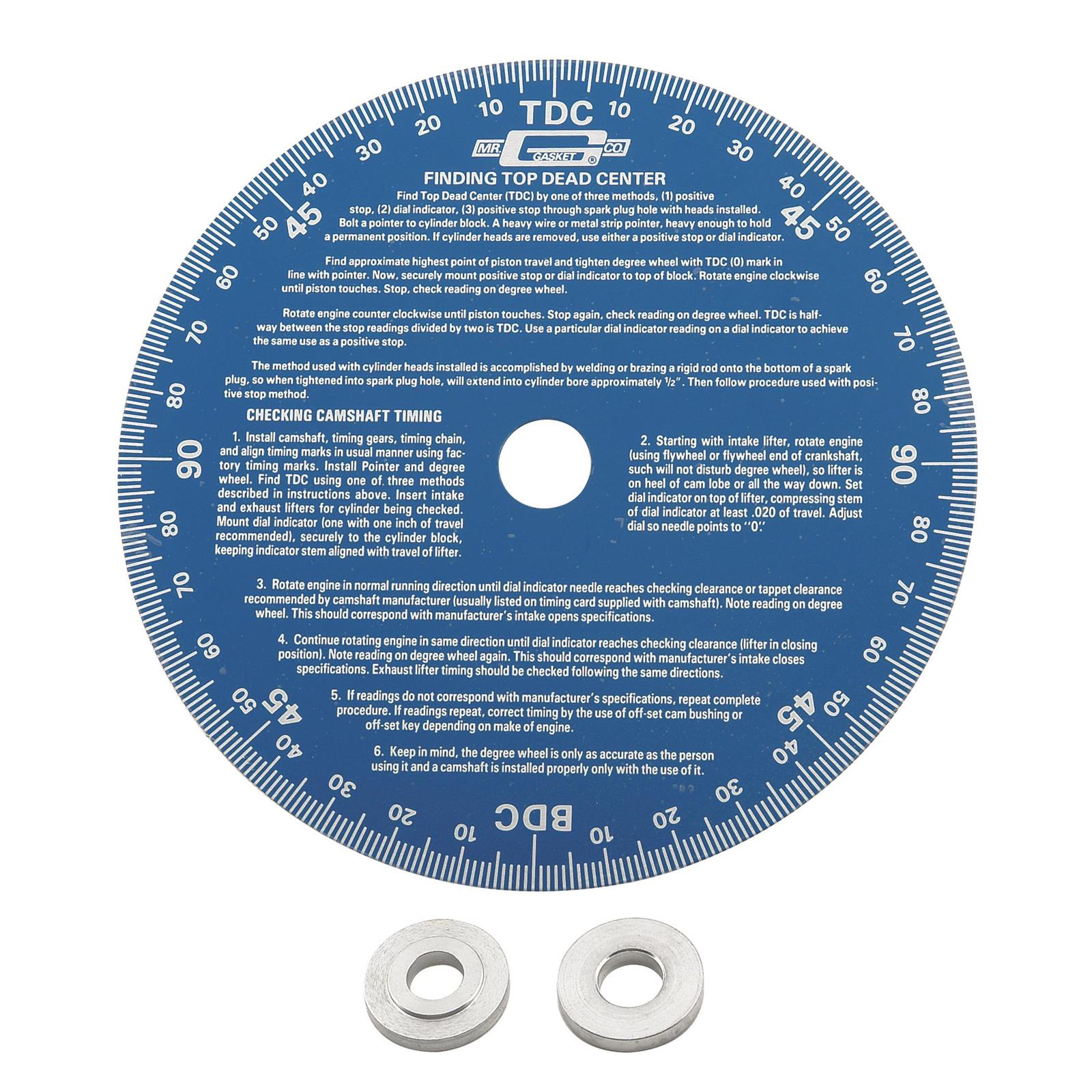 Mr Gasket 1570 Cam Degree Wheel, Universal, 7 Inch