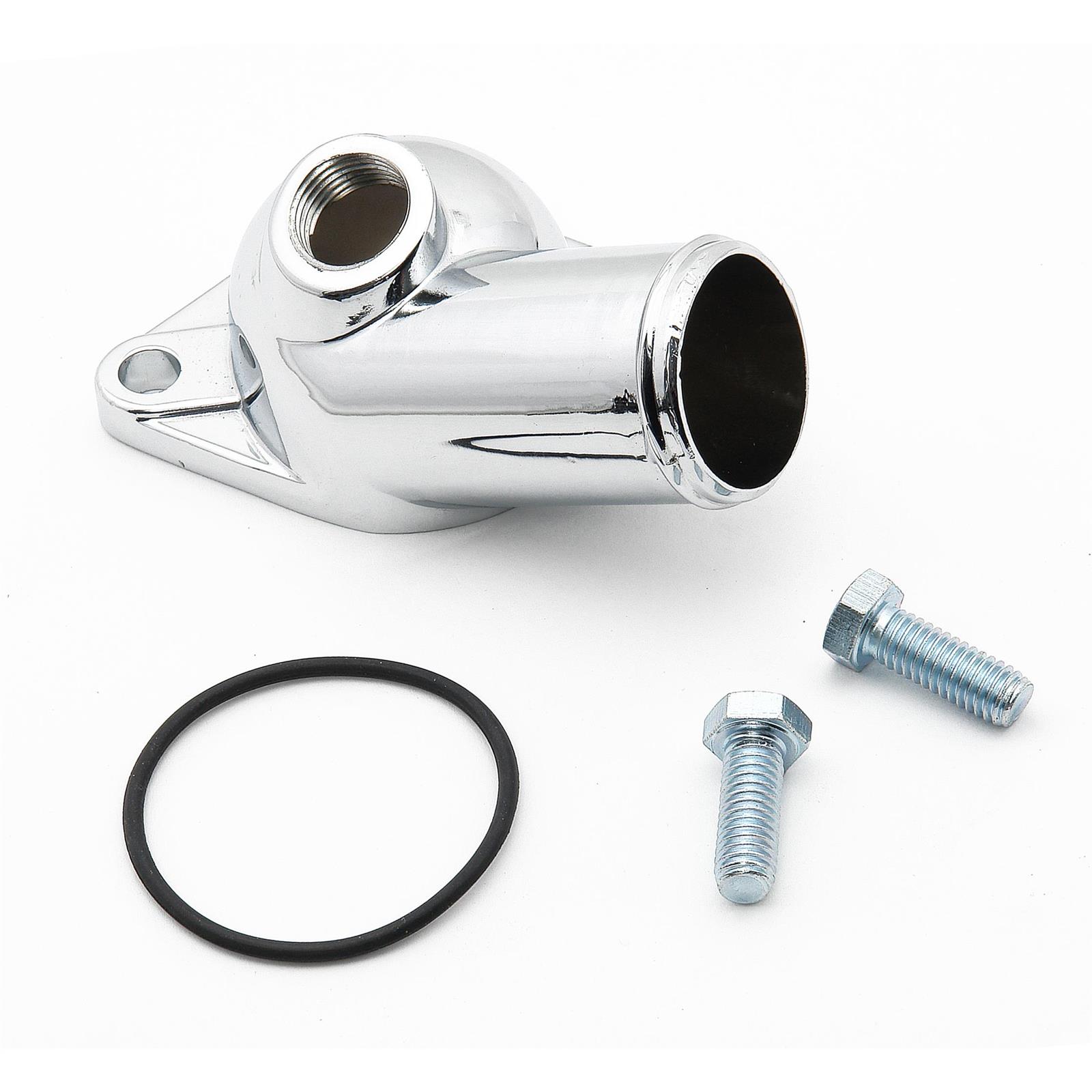 Mr Gasket 2557 Chrome Water Neck, 15 Degree