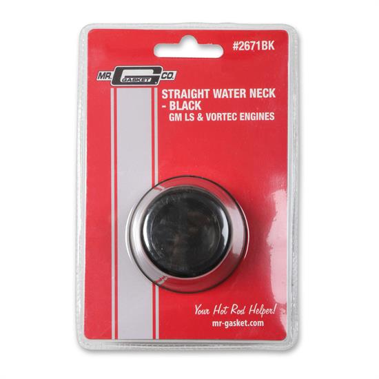 Mr Gasket 2672 Chrome Water Neck Outlet for GM//Chevrolet LS Engine