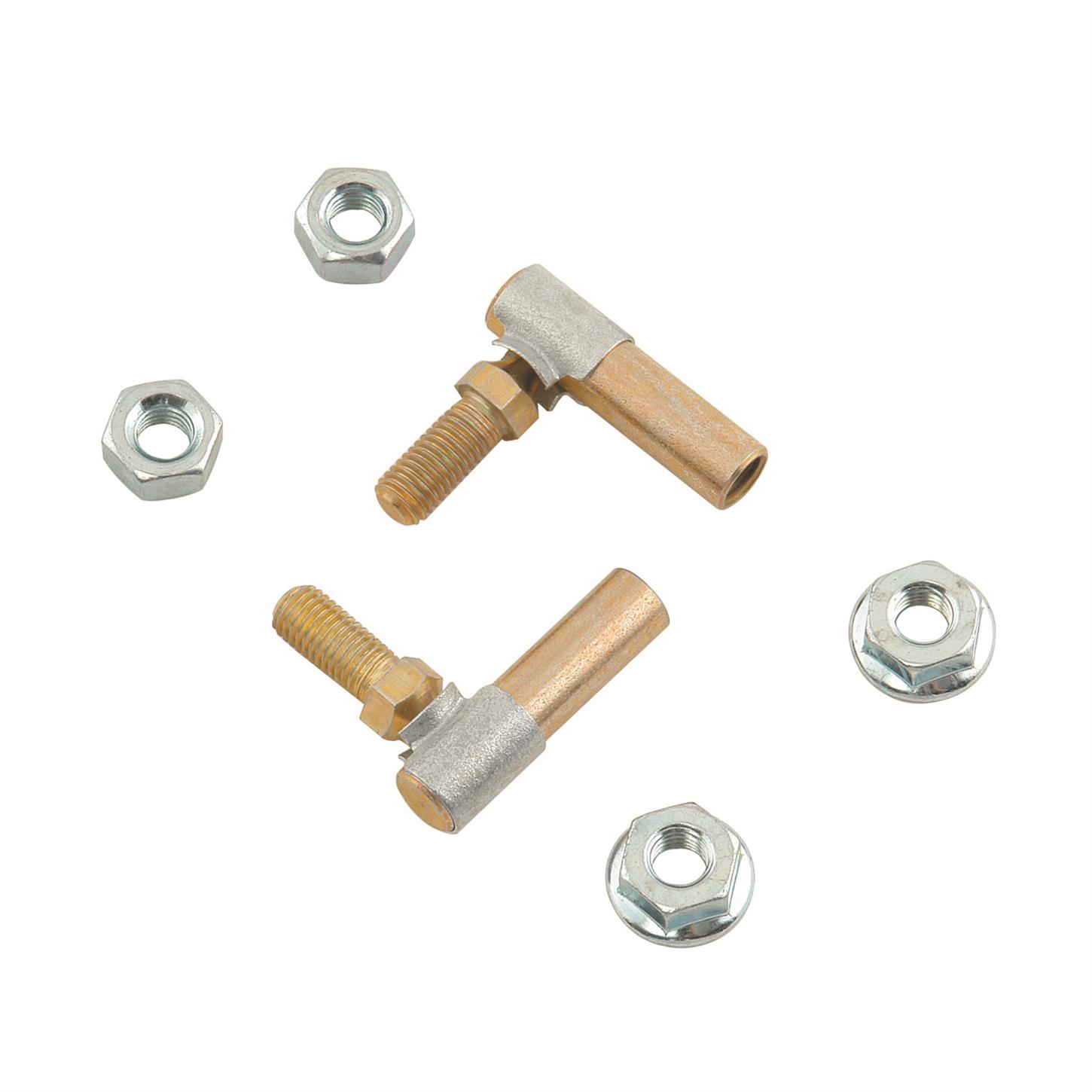 Mr. Gasket MRG3811G 0.25 in. Quick Disconnect Throttle Lever Stud with Ball Joint, Cadmium - Pack of 2