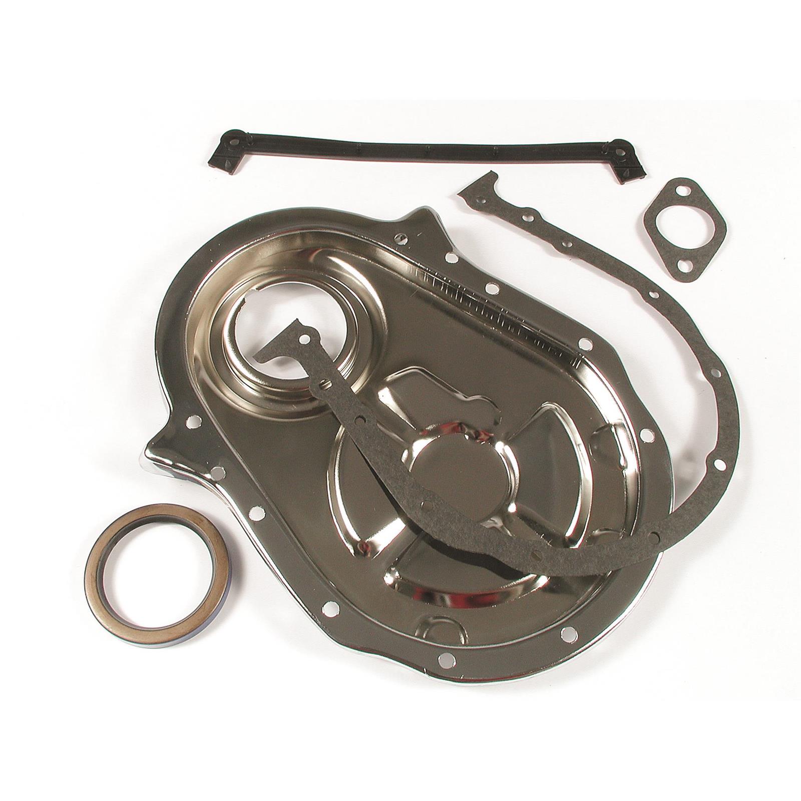 Mr Gasket 4591 Chrome Timing Cover Kit, BBC