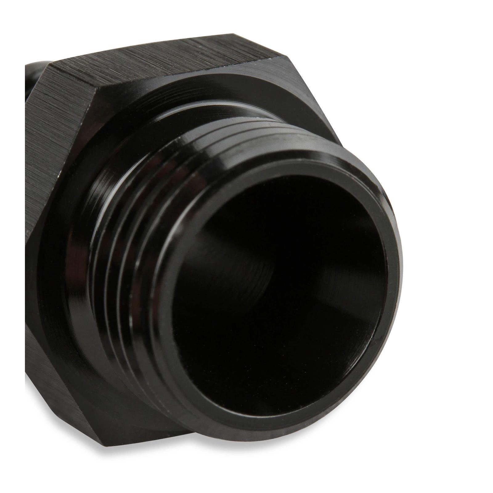 Black Straight 6AN To 16mm And 6AN To 18mm Power Steering Fittings With O Rings Fit - Foto 5