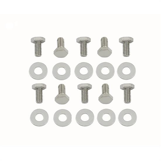 Mr Gasket 5008 Chrome Timing Cover Bolts, SBC
