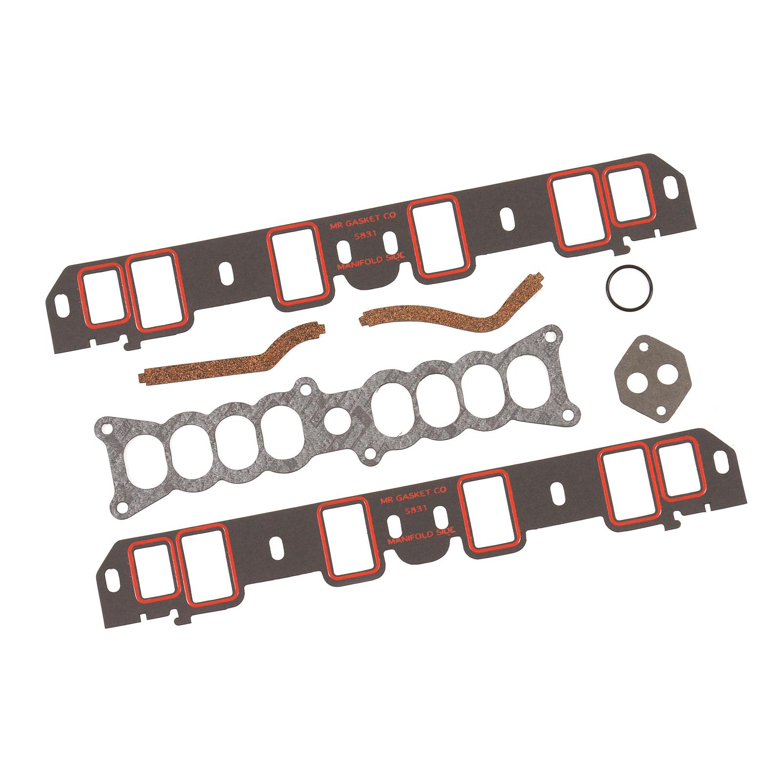 Mr Gasket 5835 Intake Gaskets, Ford 302 EFI, Rectangular Port