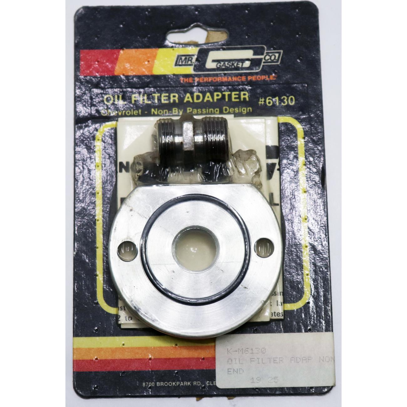 Mr. Gasket 6130 Oil Filter Adapter Adapter, SBC