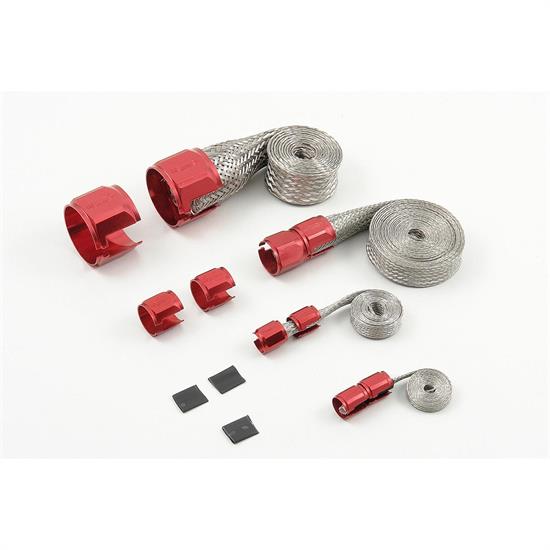 Mr Gasket 8090 Flex Braid Hose Sleeving Kit, Red