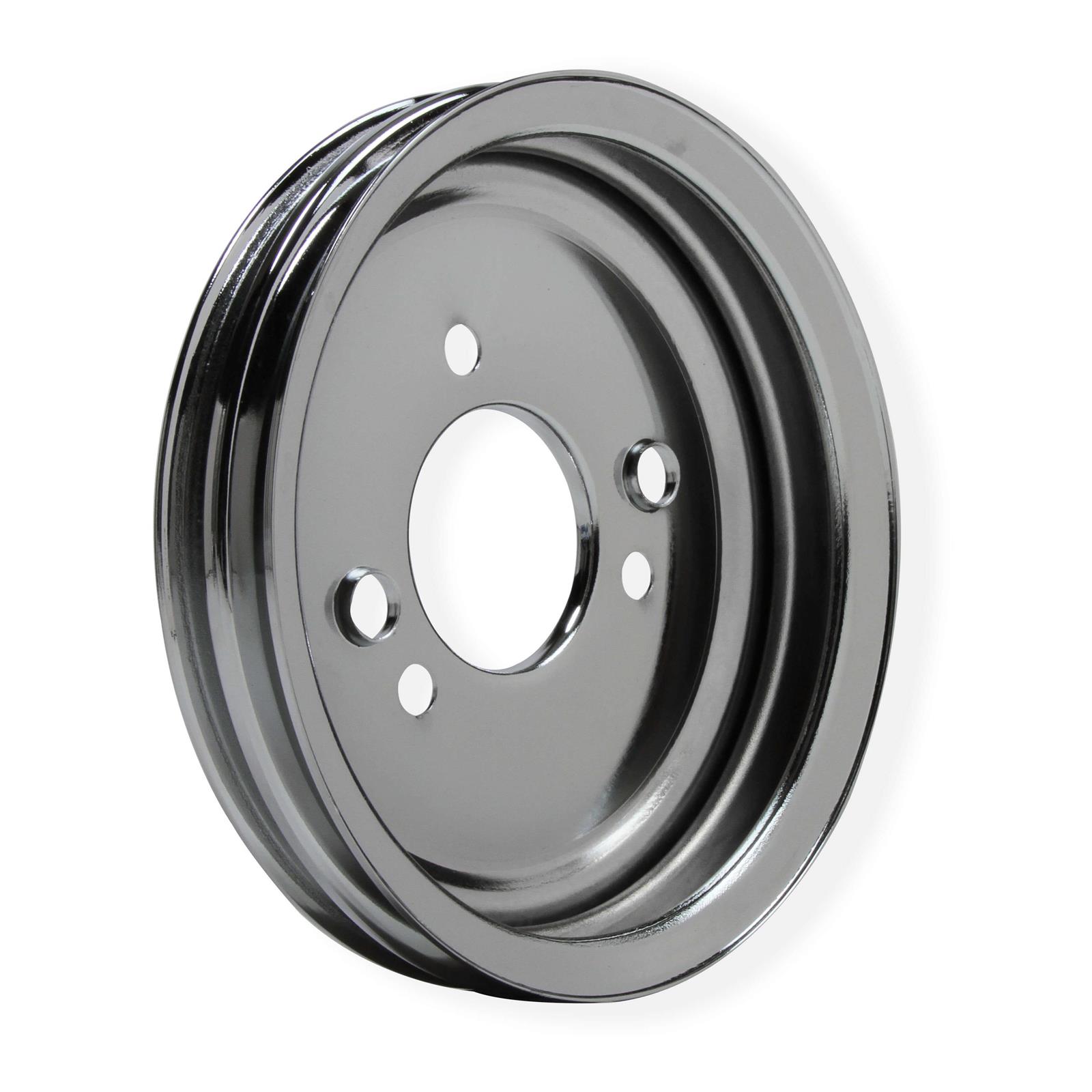 Mr Gasket 8830MRG Crankshaft Pulley Dou... Ford Small Block 1965-66- Chrome