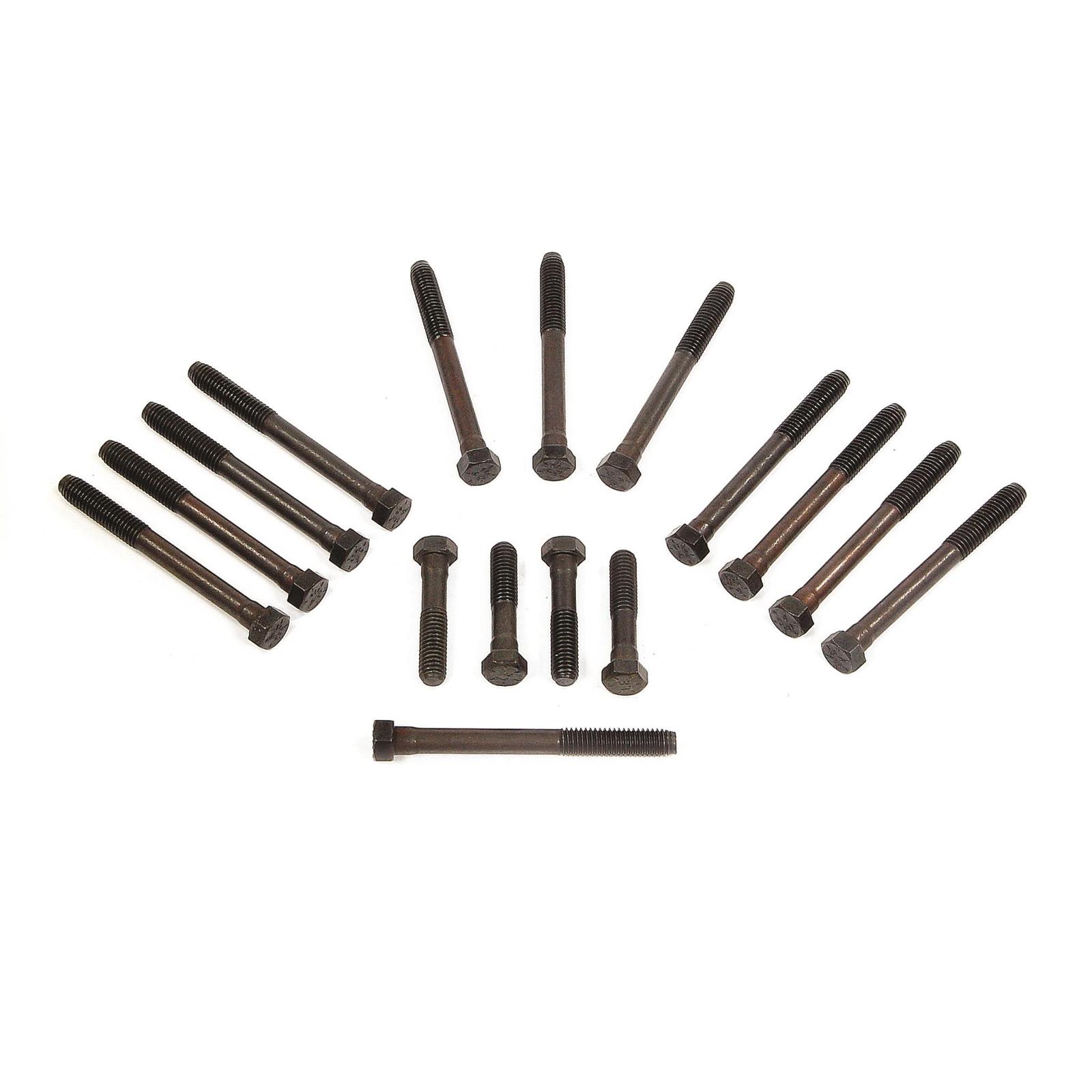 Mr. Gasket MRG941G Hex Head Steel Cylinder Head Bolt Kit for Big Block Chevy, Black Oxide