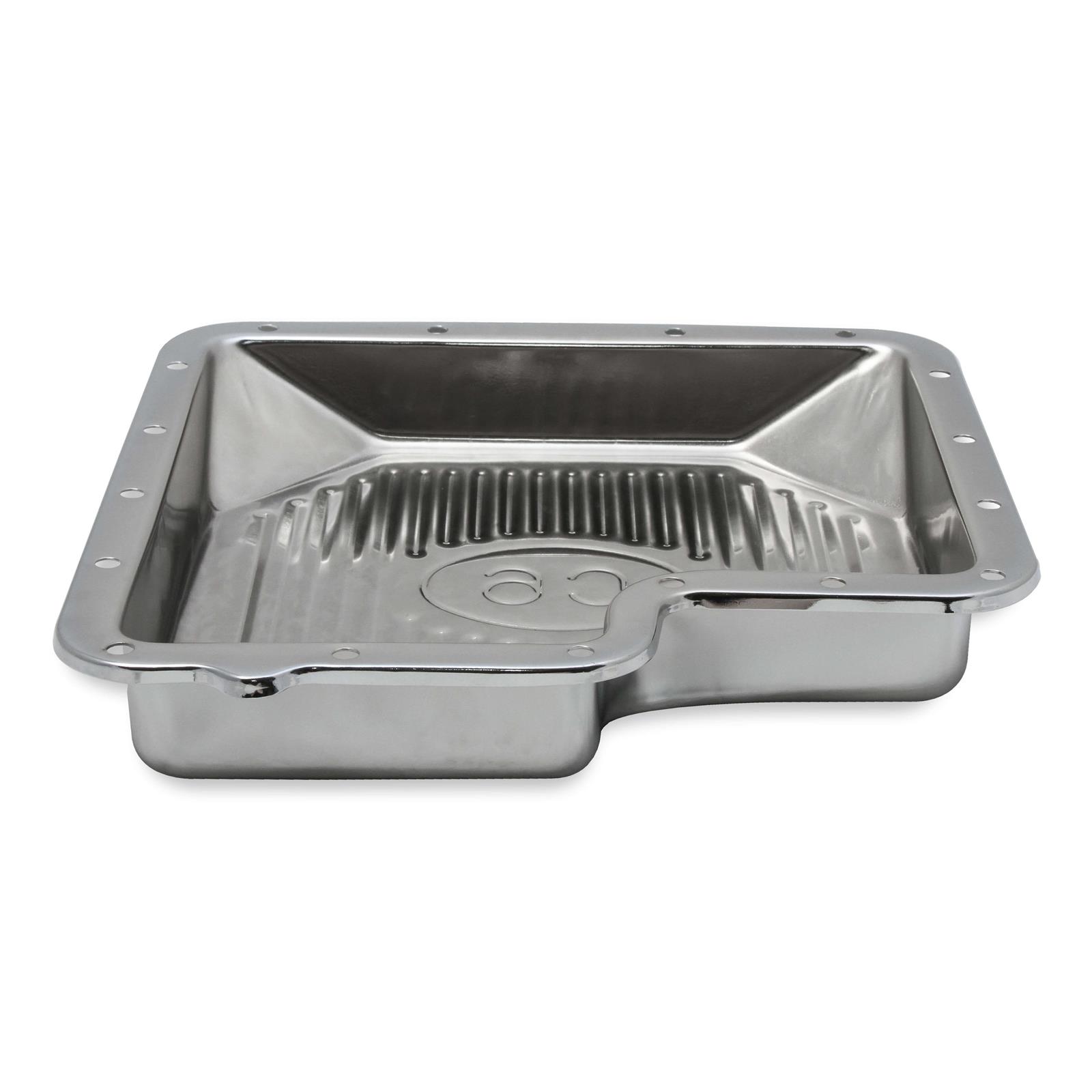 Mr Gasket 9756CMRG Transmission Oil Pan, Ford C6, Chrome
