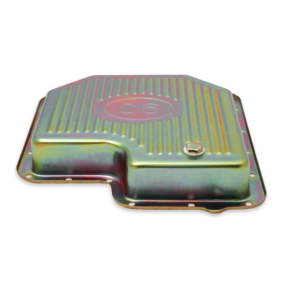 Mr Gasket 9756ZMRG Transmission Oil Pan, Ford C6, Zinc