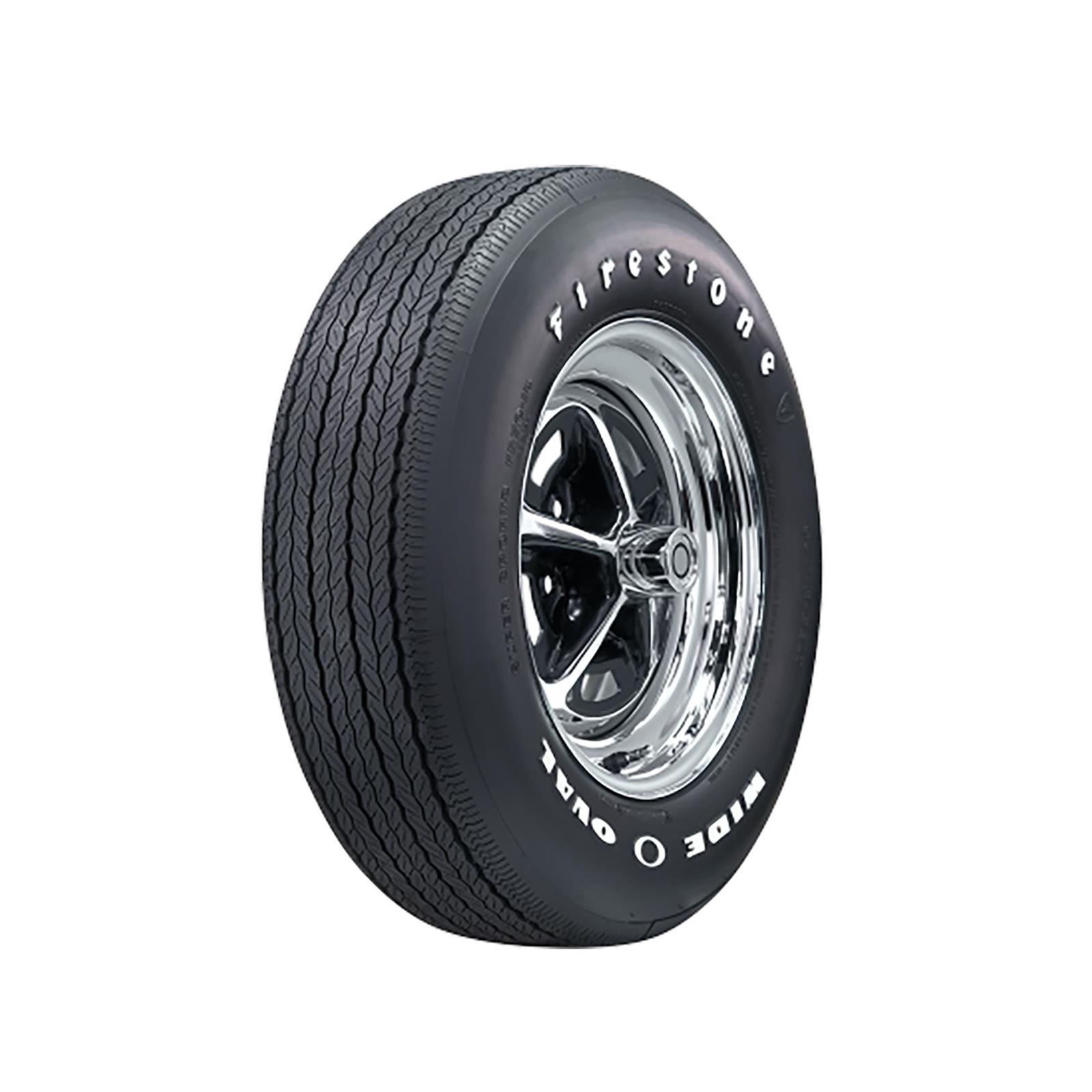 Firestone 55280 Wide Oval Tire, Raised White Letter, GR70-14