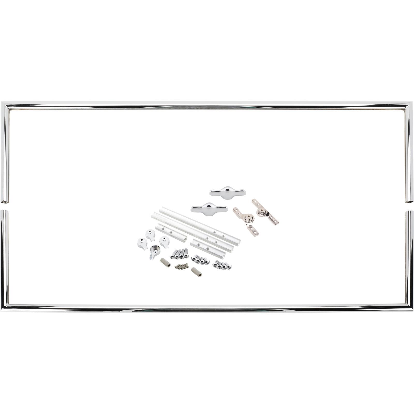 Square Top T Windshield Frame, 39-5/8 Inches Wide