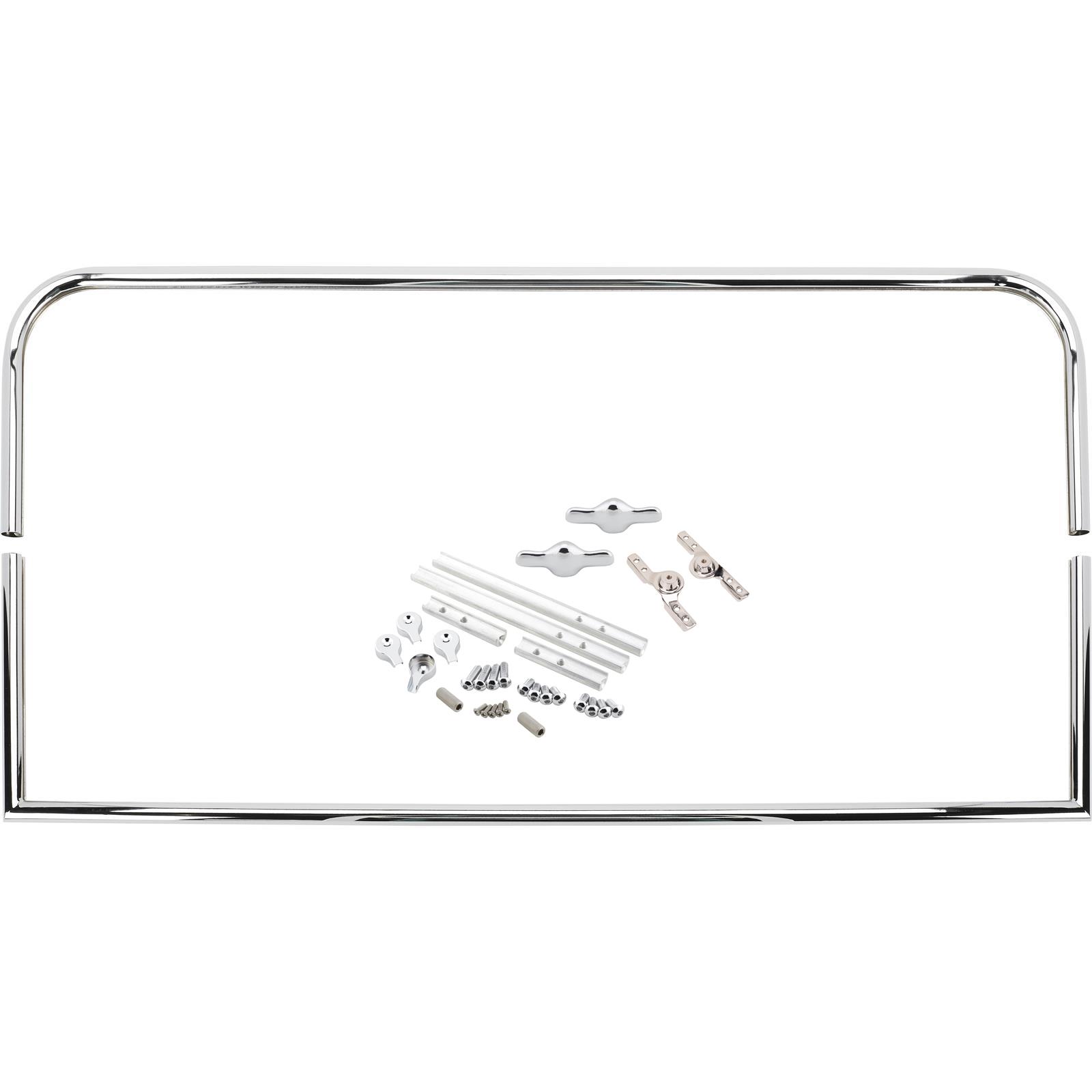 Two-Piece Round Top Model T Roadster Windshield Frame, 39-5/8 In Wide