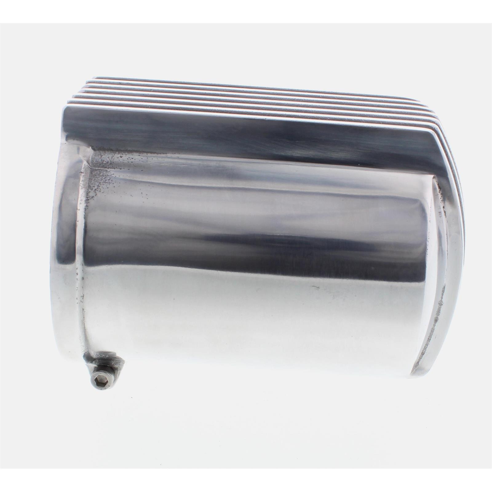 Offenhauser Finned Oil Filter Cover, Polished Aluminum