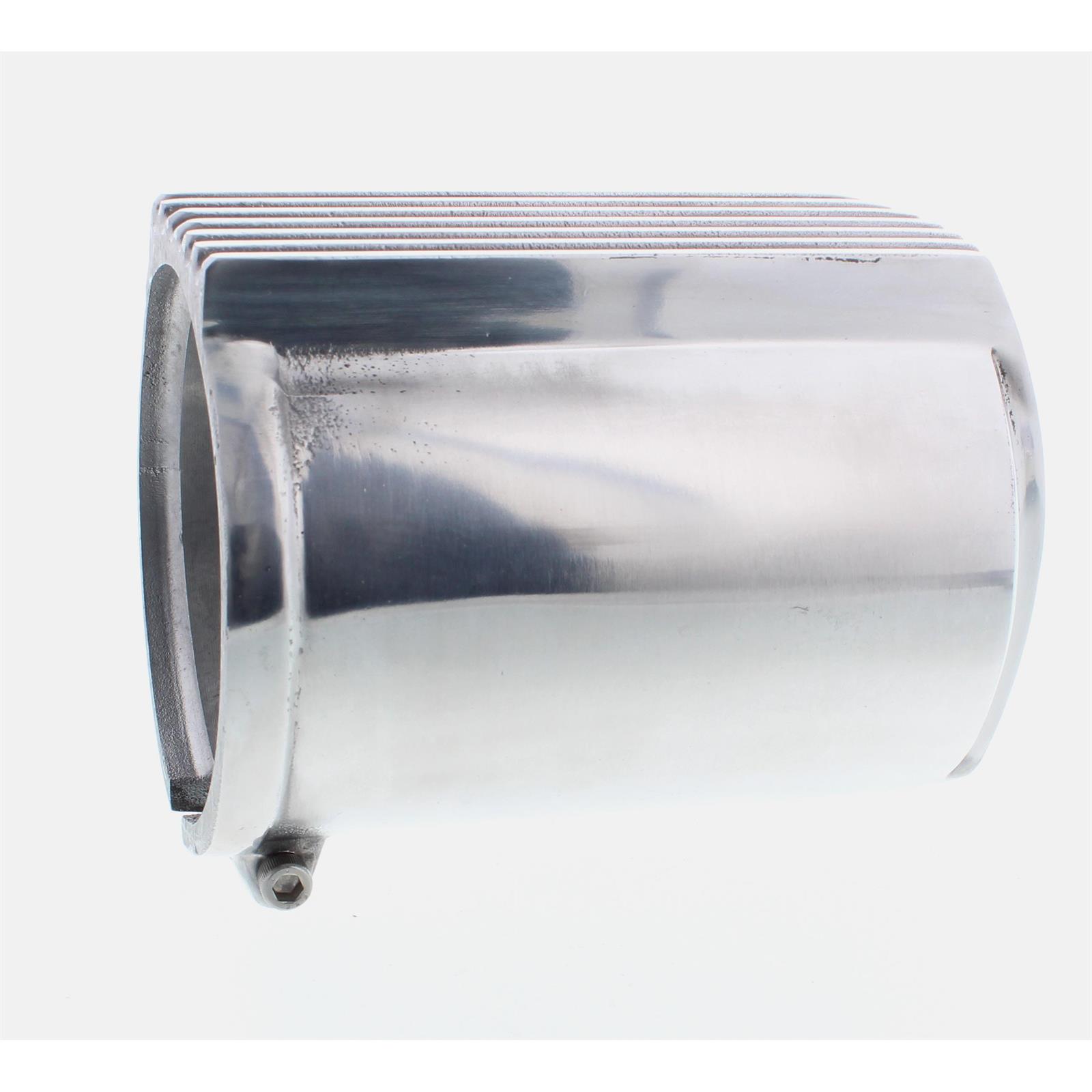 Offenhauser Finned Oil Filter Cover, Polished Aluminum