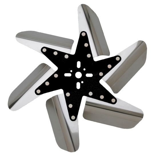 Perma-Cool 86170 Turbo Flex Reverse Stainless Flex Fan, 17 Inch, Black