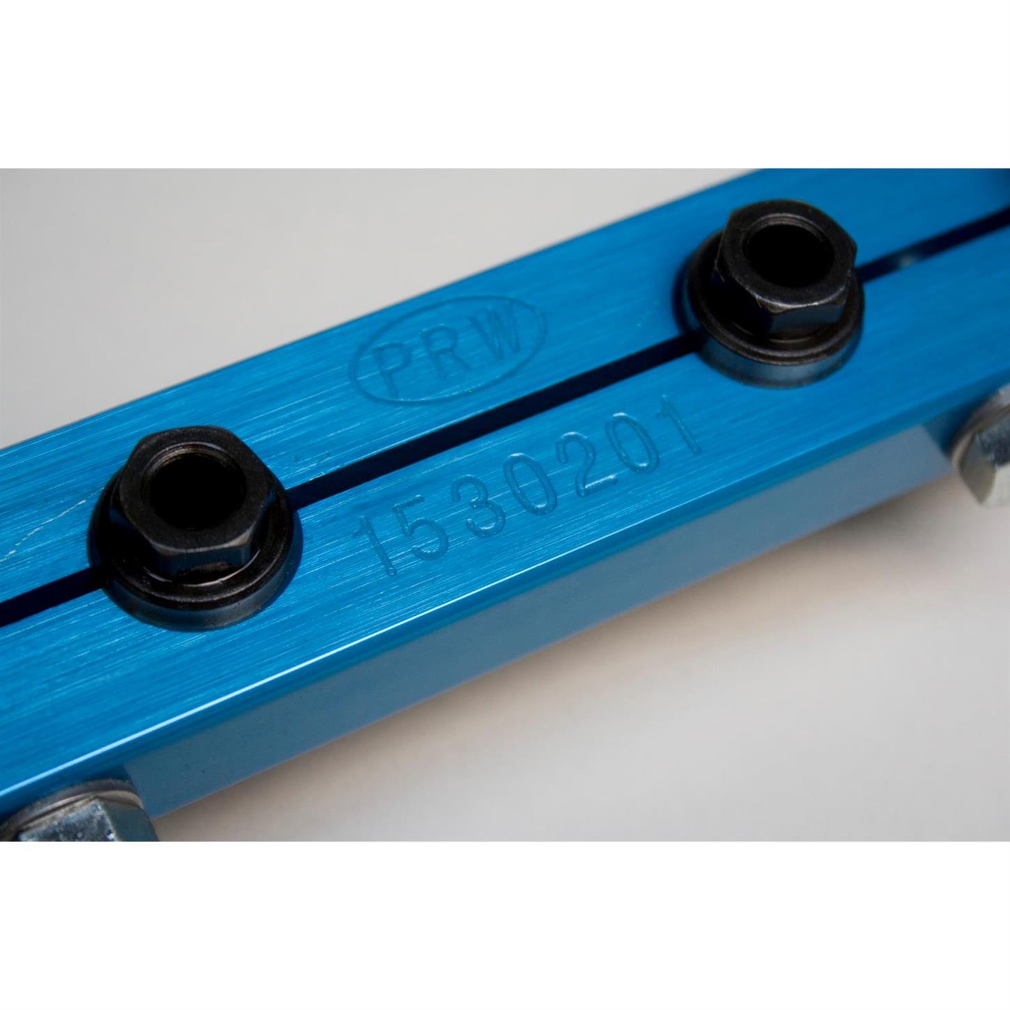 PRW Industries 1530201 Billet Aluminum Stud Girdle Kit for Small Block Ford, Blue Anodize - 0.43-20 in. Thread Studs