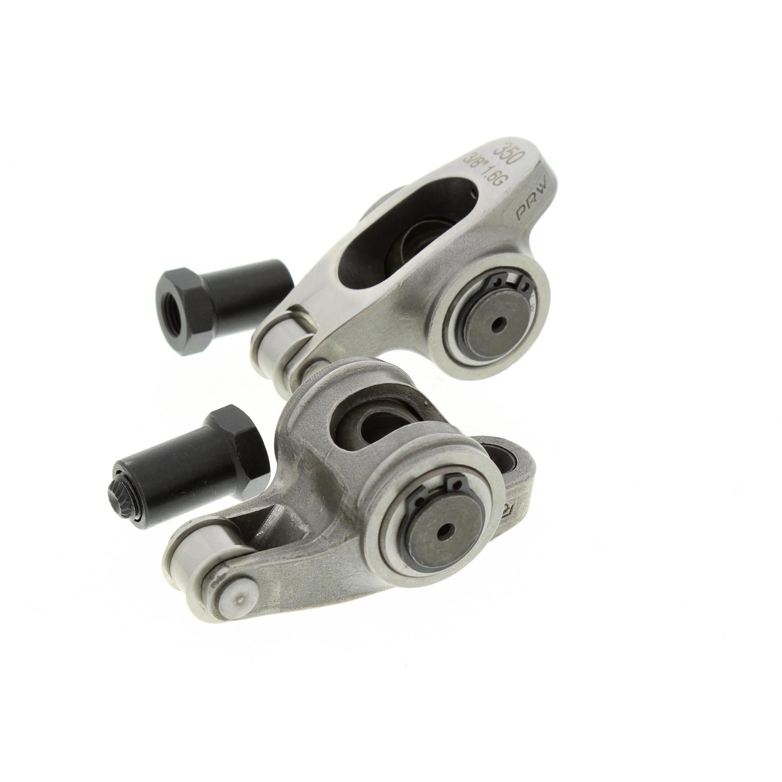 SBC Stainless Roller Rocker Arms, Split Ratio, 3/8 Stud, Self Aligning