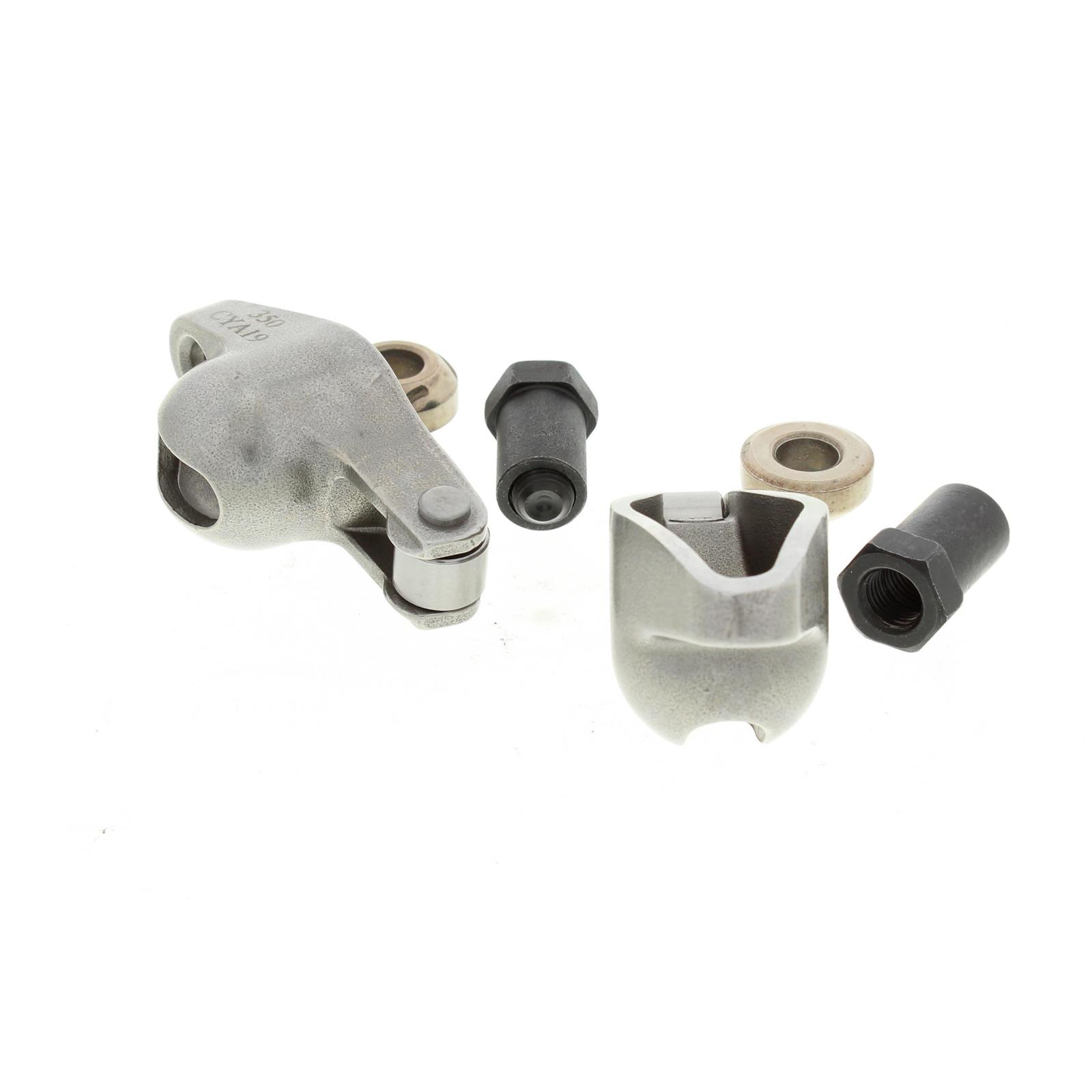 SBC Sportsman Steel Roller Tip Rocker Arms, Split Ratio, 3/8 Stud