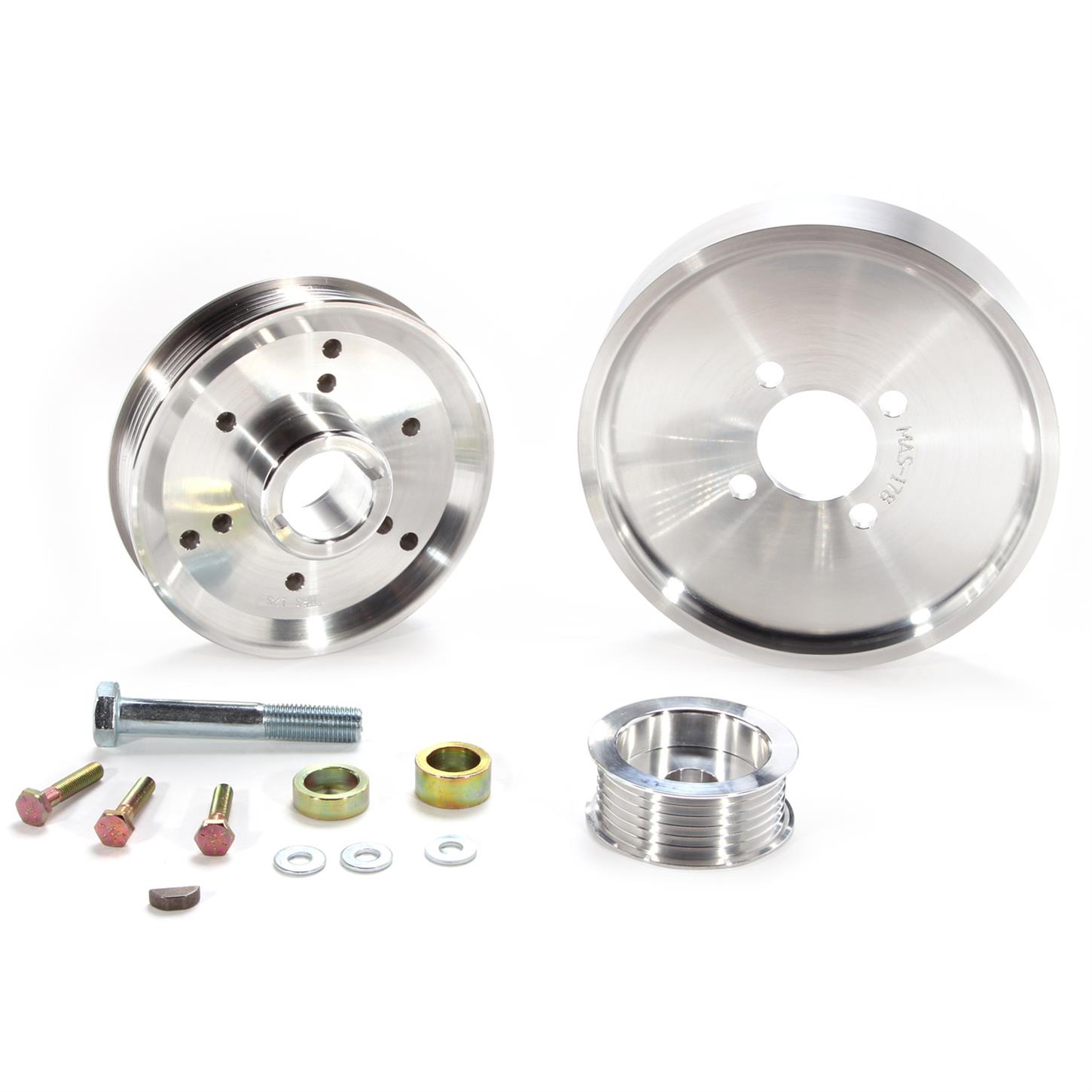 k 1559 01 04 Mustang V8 3 Piece Under Drive Pulley Kit