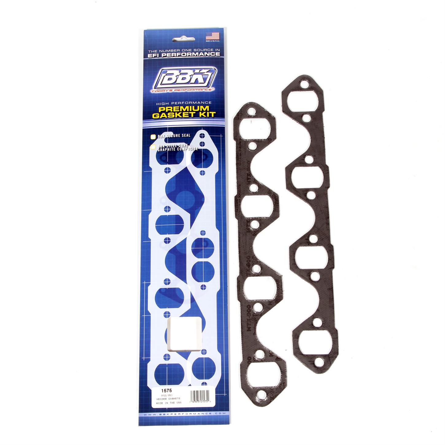 B45-1575 1.625 in. Premium Exhaust Header - Gaskets Kit, for Ford
