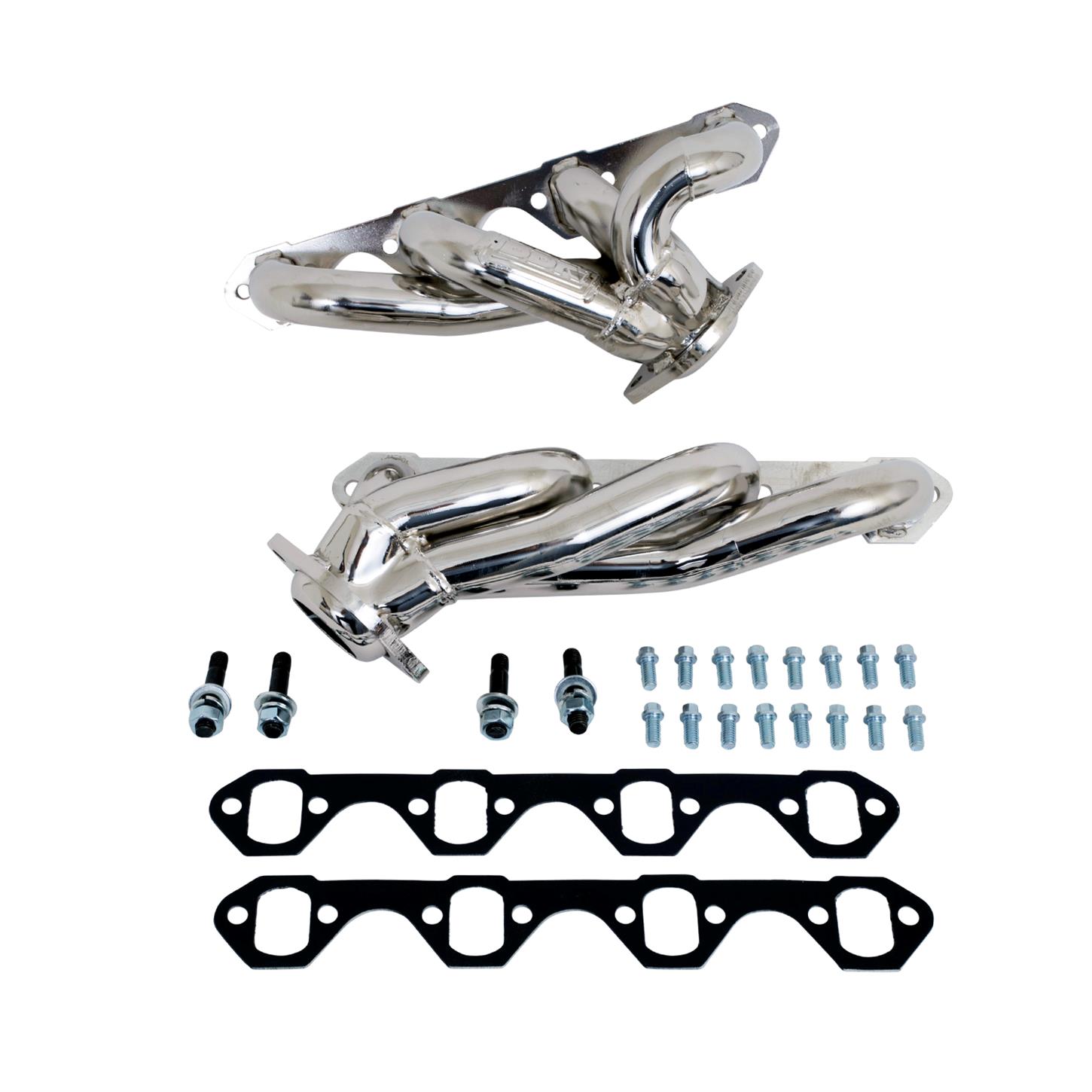 BBK 3510 1987 1995 Ford F150 302 1 5 8 Shorty Headers Chrome