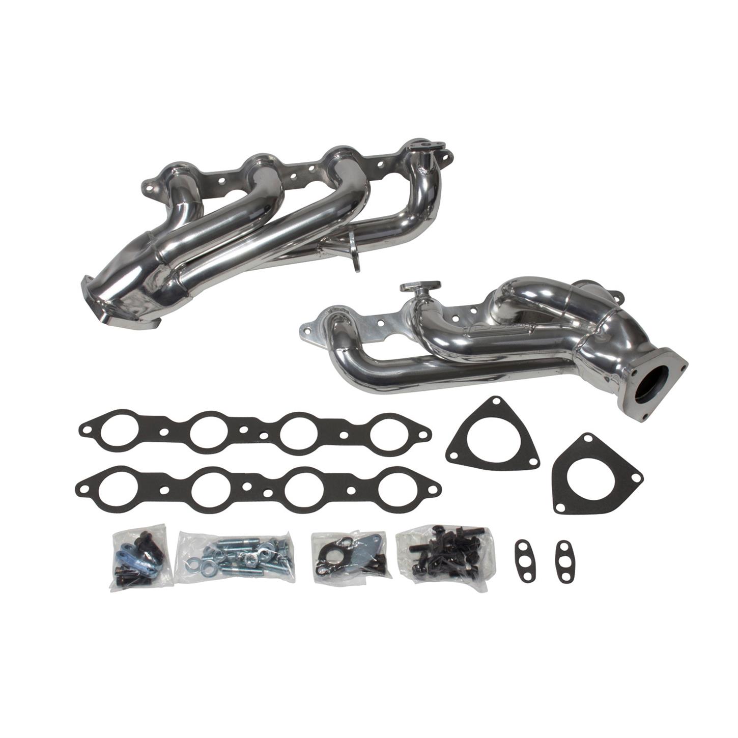 BBK 4005 Shorty Headers, Chrome, 99-04 GM Truck/SUV 4.8/5.3