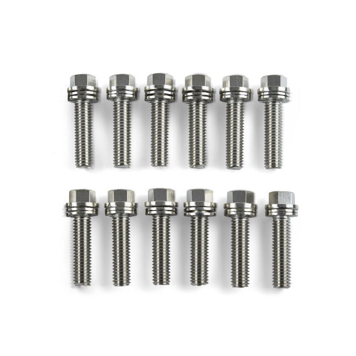 Proform 66824 WedgeLocking Header Bolts, 1 Inch Long, Set of 12