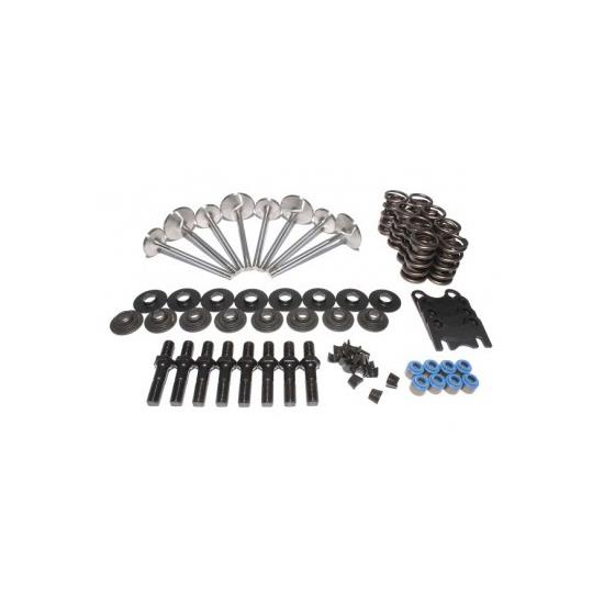 RHS 12972-01 Cylinder Head Assembly Kit with Single Valve Springs and 2.020//1.600 Valves for Small Block Chevy
