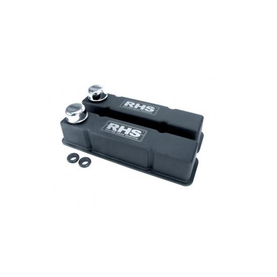 RHS VC12000 SBC BlackWrinkle Powder Coated Die Cast Valve Covers