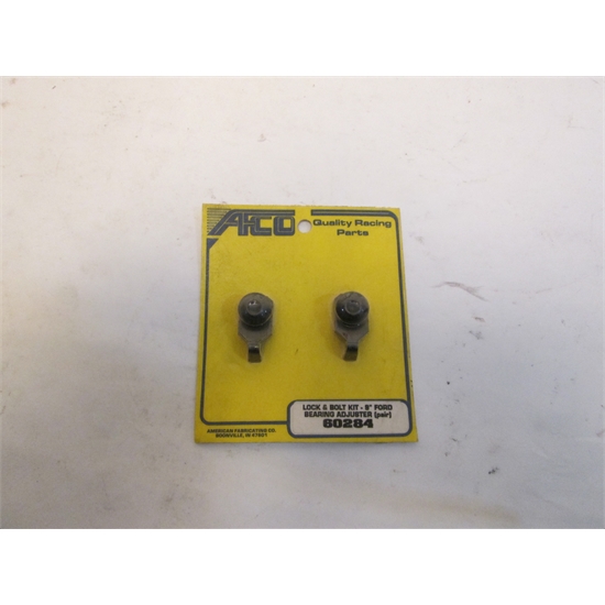 Garage Sale AFCO Lock and Bolt Kit, 9 Inch Ford Bearing Adjuster Locks