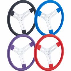 15 Inch Cushioned Aluminum 3-Spoke Steering Wheel