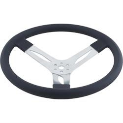 15 Inch Cushioned Aluminum 3-Spoke Steering Wheel