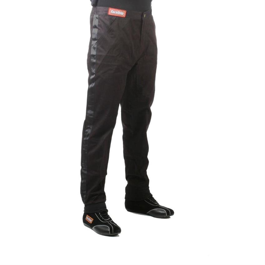 RaceQuip Youth Single-Layer Racing Suit Pants, SFI-1, Black