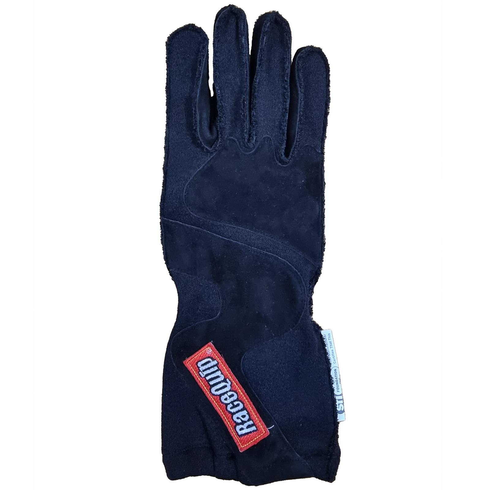 RaceQuip 356906RQP 356 Series Outseam Race Gloves Black XLarge