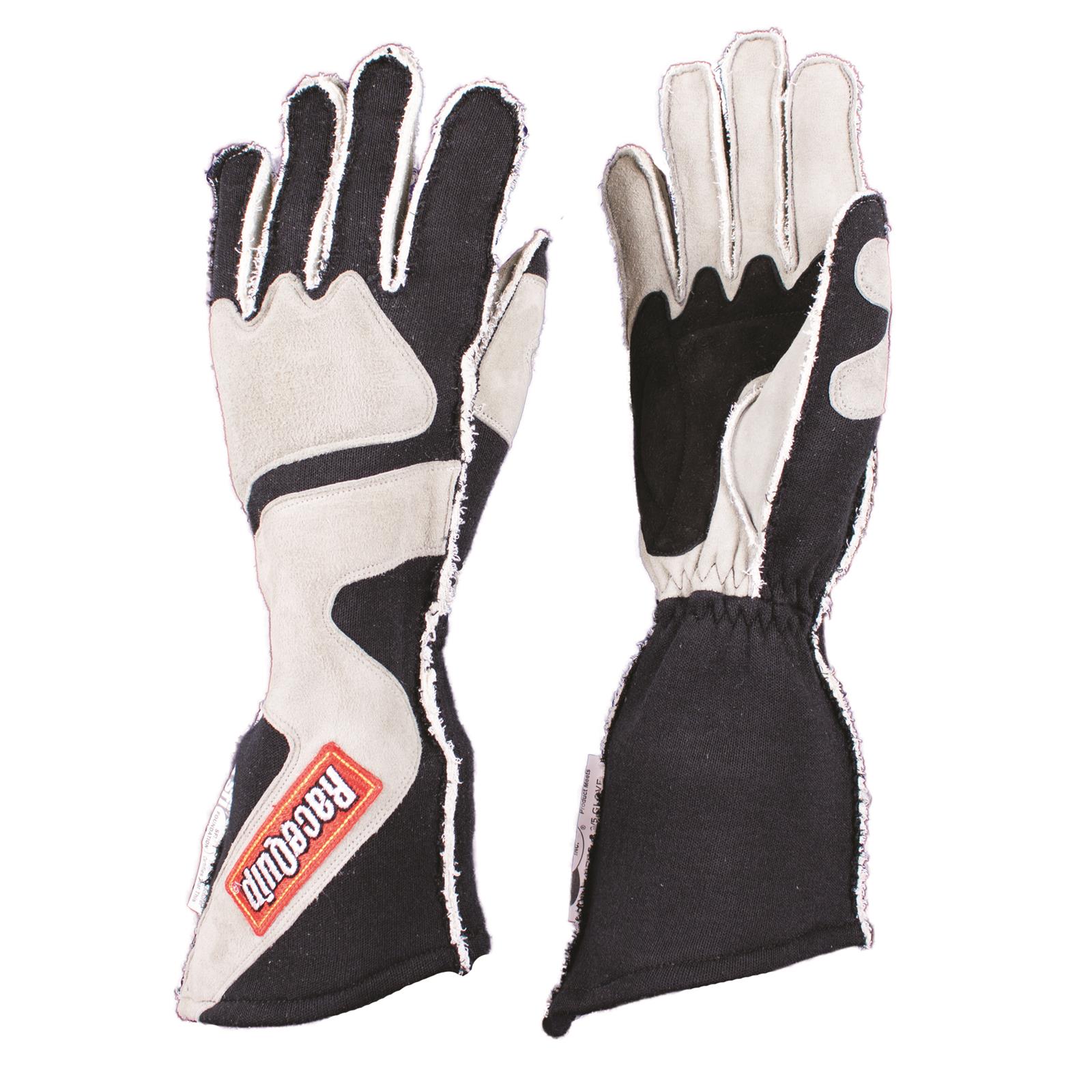 RaceQuip 359605RQP 359 Series Outseam Race Gloves Gray 2XLarge