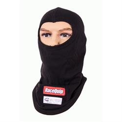 RaceQuip 433992RQP Fire Retardant Head Sock, 2-Layer SFI 3, Black