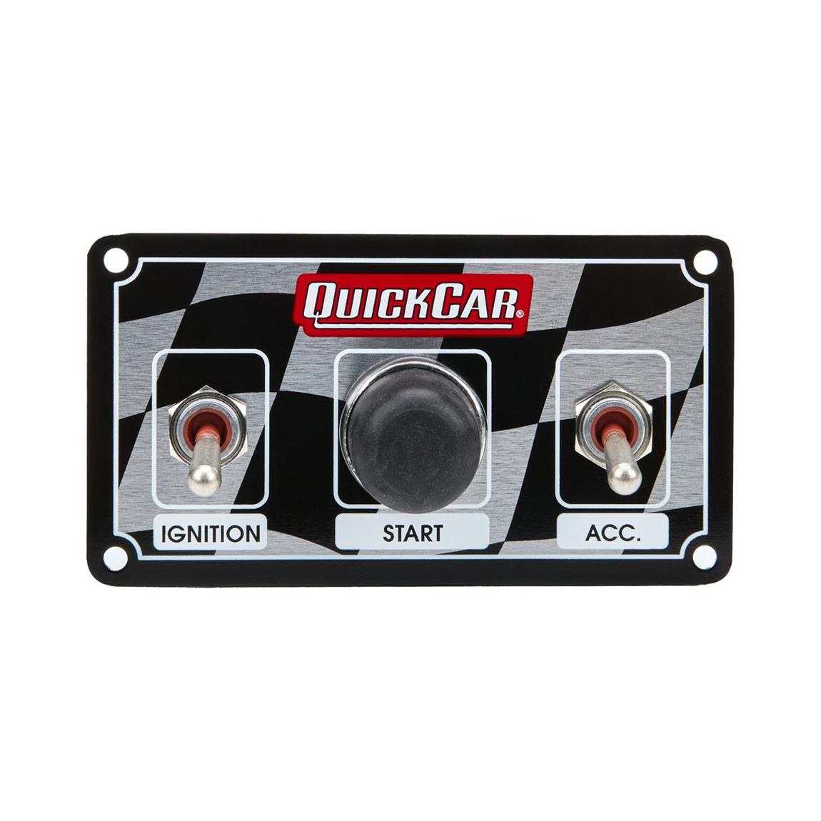 QRP50-020 ICP01 Dirt Car Switch Panel - Water Proof Micro Ignition Switch & Accessory Switch - Start Button