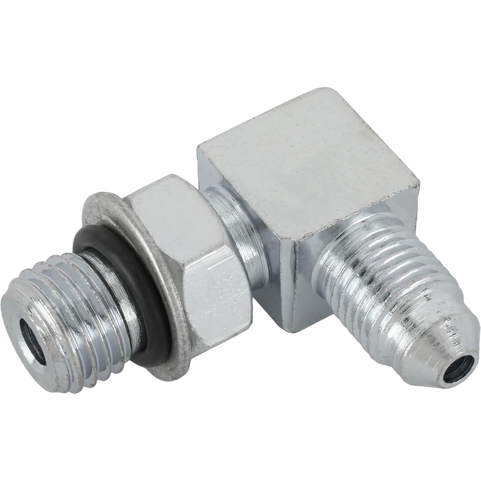 みち様 90 Degree AN3 to 7/16 Inch-20 Brake Adapter Fitting