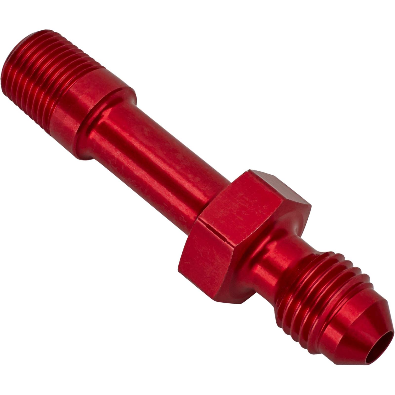 Straight Oil Pressure Gauge Extended Fitting, 1/8 Inch NPT to AN4