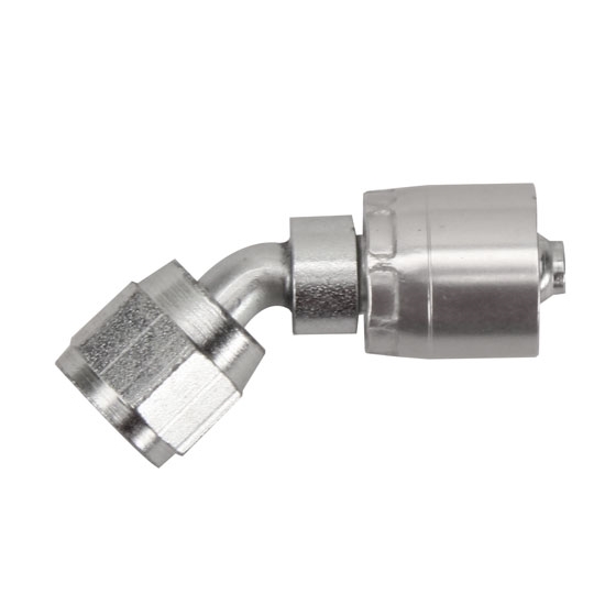 Aeroquip FBM4121 Starlite Crimp Fitting, 45 Degree, -4 AN