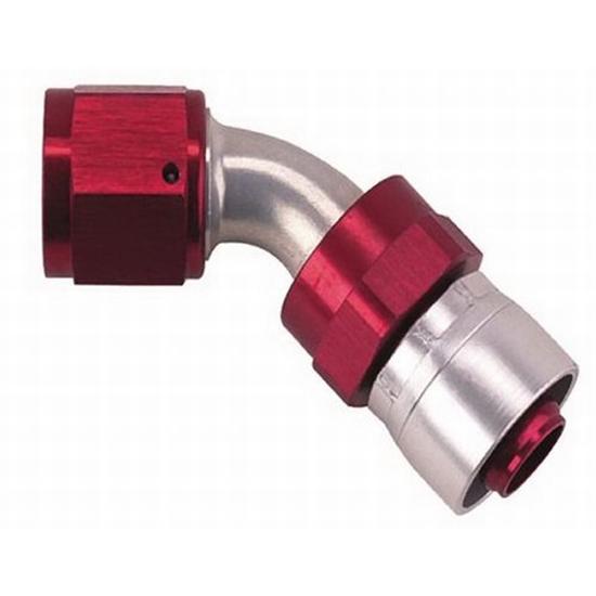 Aeroquip FBM4222 Starlite Crimp Fitting, 45 Degree, -6 AN
